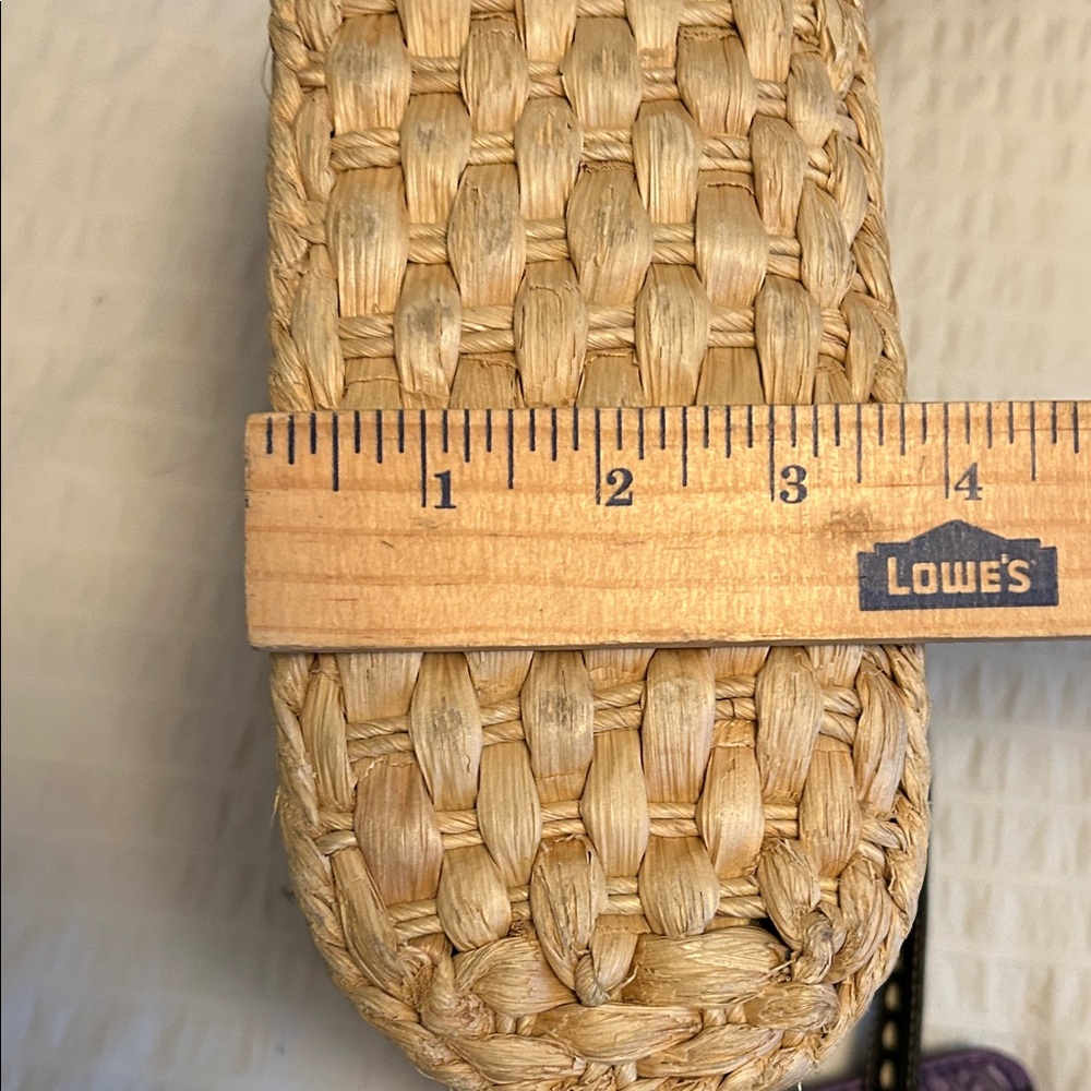 Brighton Tan Woven Crossbody with Black Trim and Charm - Picture 12 of 12
